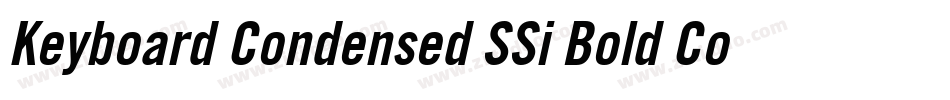 Keyboard Condensed SSi Bold Condensed字体转换